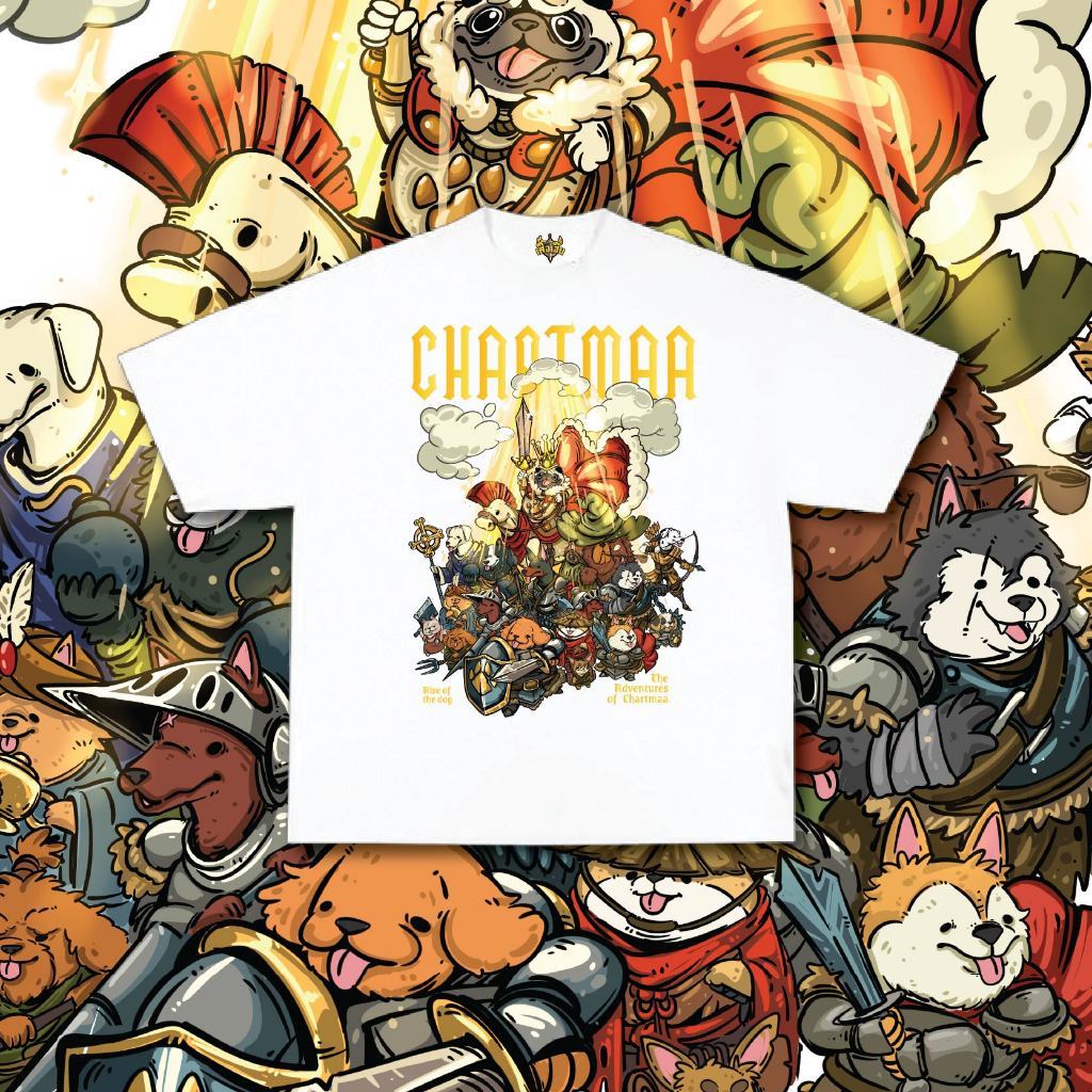 (สกรีนเฉพาะหน้า) เสื้อ  THE ADVENTURE OF CHART MAA ผ้า Cotton 100% ของแท้