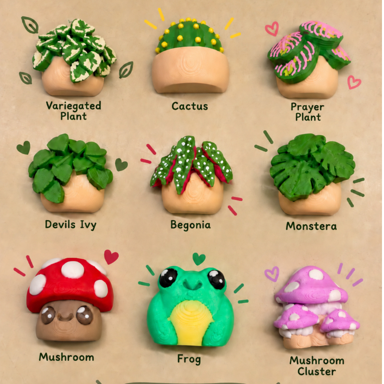 Additional Plant for Greenhouse Clicker ต้นไม้จิ๋วเลือกแบบได้ สำหรับเปลี่ยนและตกแต่ง Greenhouse 3D P