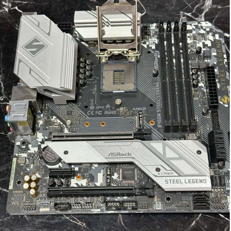 เมนบอร์ด MB LGA 1200 ASROCK B460M STEEL LEGEND (ไม่มีฝาหลัง)