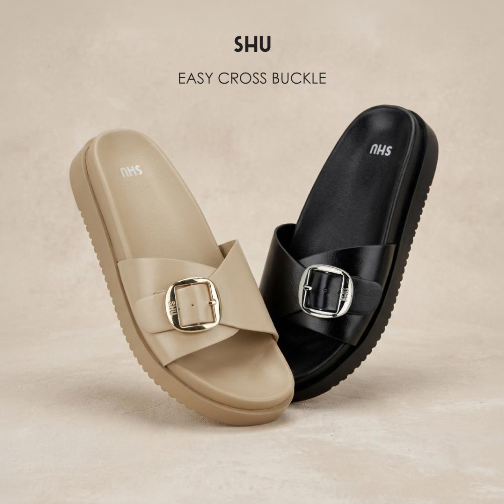 [ราคาพิเศษ เฉพาะ 9.9] SHU EASY CROSS BUCKLE รองเท้าแตะ