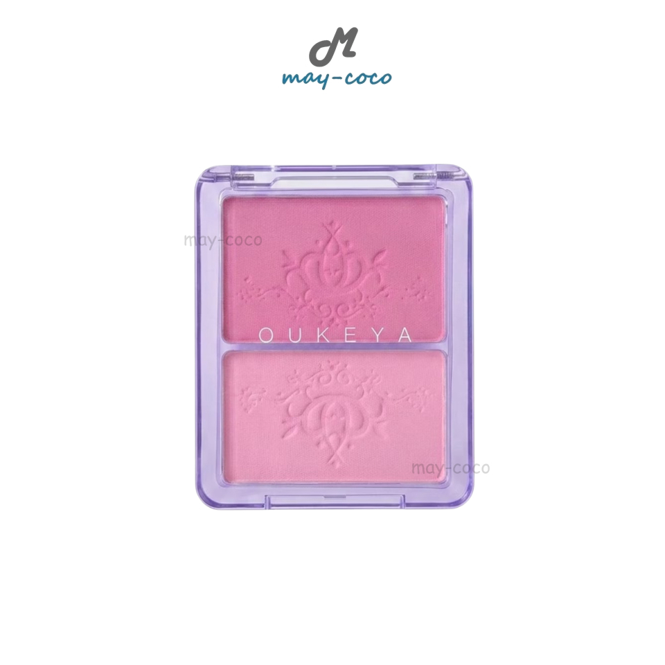 ถูก/แท้/มีไลฟ์ บลัชออน Oukeya Blink Blink Blush โอกิยะ บลัชฝุ่น บลัชออน2ช่อง ปัดแก้ม ทาแก้ม ทาตา แก้