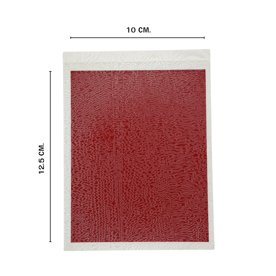 PDC-323 กระดาษ decal สีขนาด A6 สีแดง (Red Decal Paper)