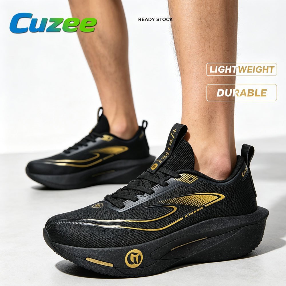 Cuzee รองเท้ากีฬาผู้ชายรุ่นใหม่ รองเท้าใส่ออกกำลังกาย ลำลอง กันลื่น ลดแรงกระแทก สำหรับกลางแจ้งและเดินป่า