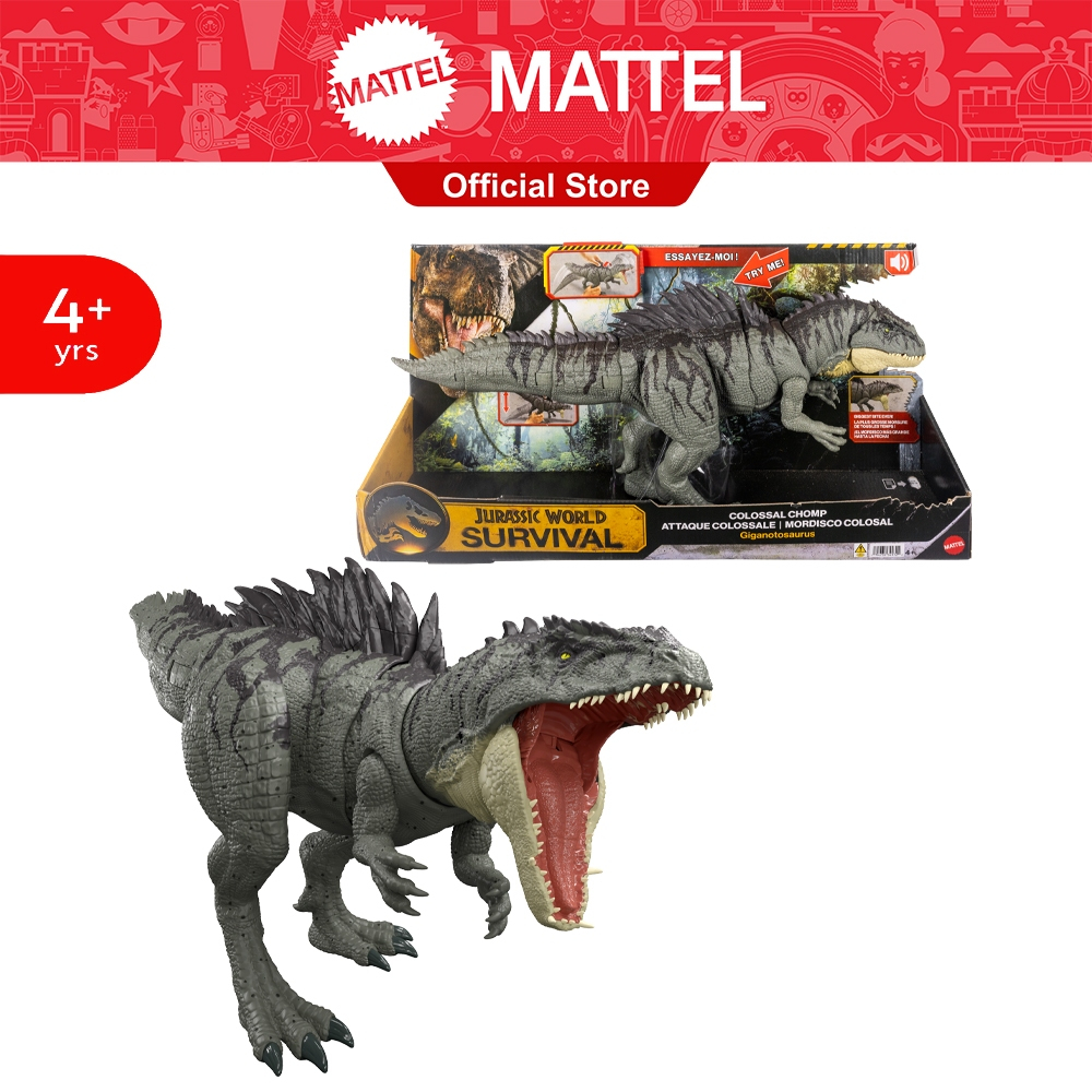 Jurassic World Colossal Chomp Giganotosaurus จูราสสิคเวิลด์ จิกาโนโทซอรัส จอมงับขนาดใหญ่ JKG93 VN