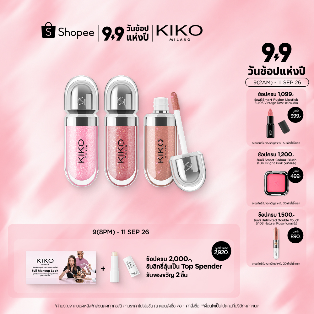 KIKO MILANO Glossy Lip Set Mini กลอสซี่ ลิป เซ็ต มินิ