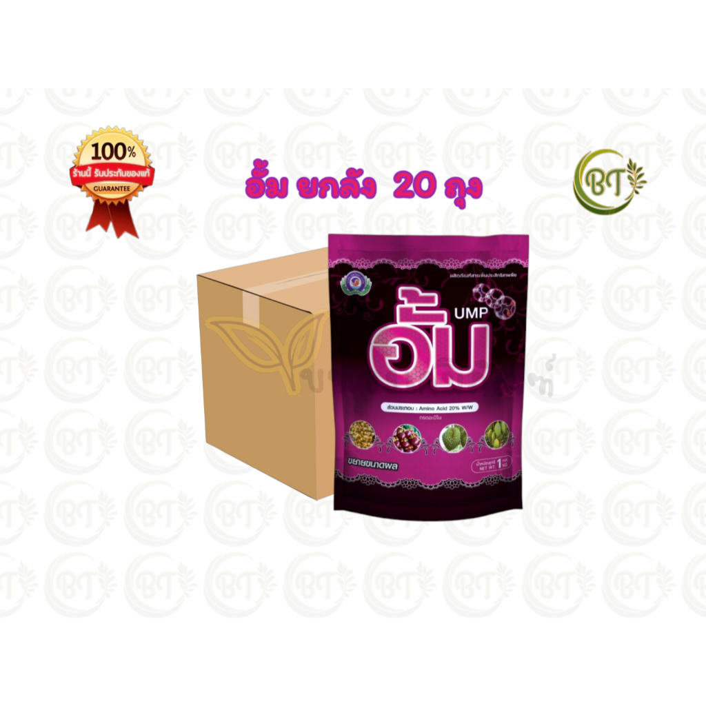 อั้ม (ยกลัง ขนาด 1 กก.x20 ถุง) เทพวัฒนา หรือ Unique MegaPowder เป็นสารปรับปรุงผล ที่ช่วยพัฒนาขนาดผล ลดการแตกใบอ่อน