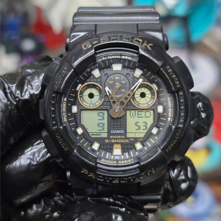 มือ✌️ของแท้💯% casio G-SHOCK GA-100GBX🌸🧬GSHOCK GG100GBX✅ผ่อนได้ ปลายทางได้ครับ g-shock