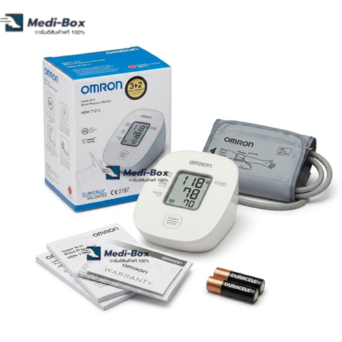 OMRON Blood Pressure Monitor HEM-7121J เครื่องวัดความดันออมรอม รุ่น HEM7121J รับประกัน 5 ปี