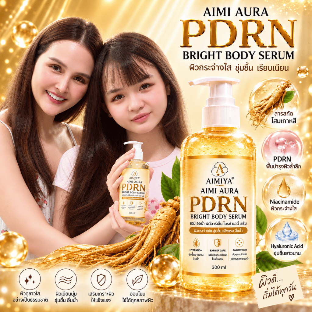 เซรั่มโสมทอง AIMI Aura PDRN Body Serum