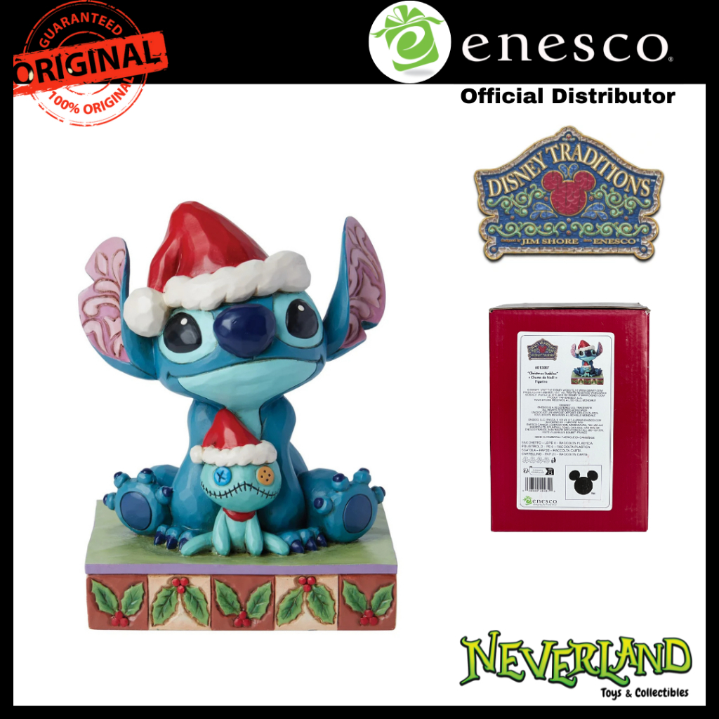 Enesco Santa Stitch with Scrump Disney Traditions Figure by Jim Shore