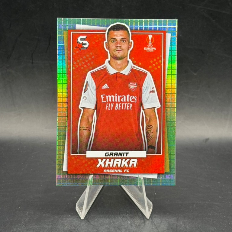 Granit Xhaka "Superstars" Cutout /199 — 2022-23 Topps UEFA Club Competitions Arsenal FC**