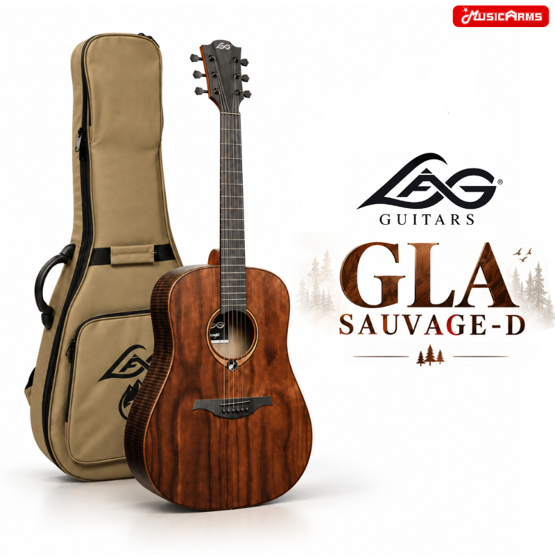 Lag Guitar GLA SAUVAGE-D กีตาร์โปร่งไฟฟ้า รับประกันศูนย์ แถมฟรีกระเป๋า