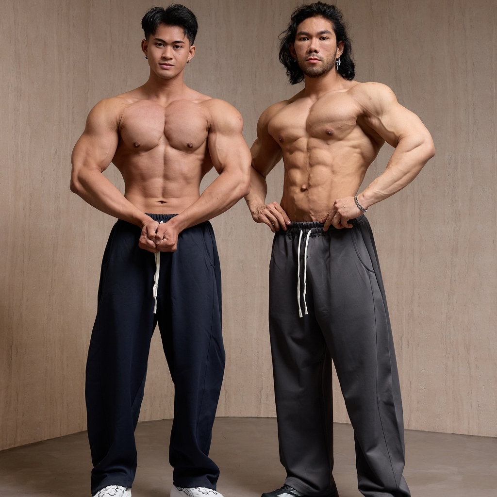 Musculo กางเกงวอร์มทรงแบกกี้โค้ง 2027