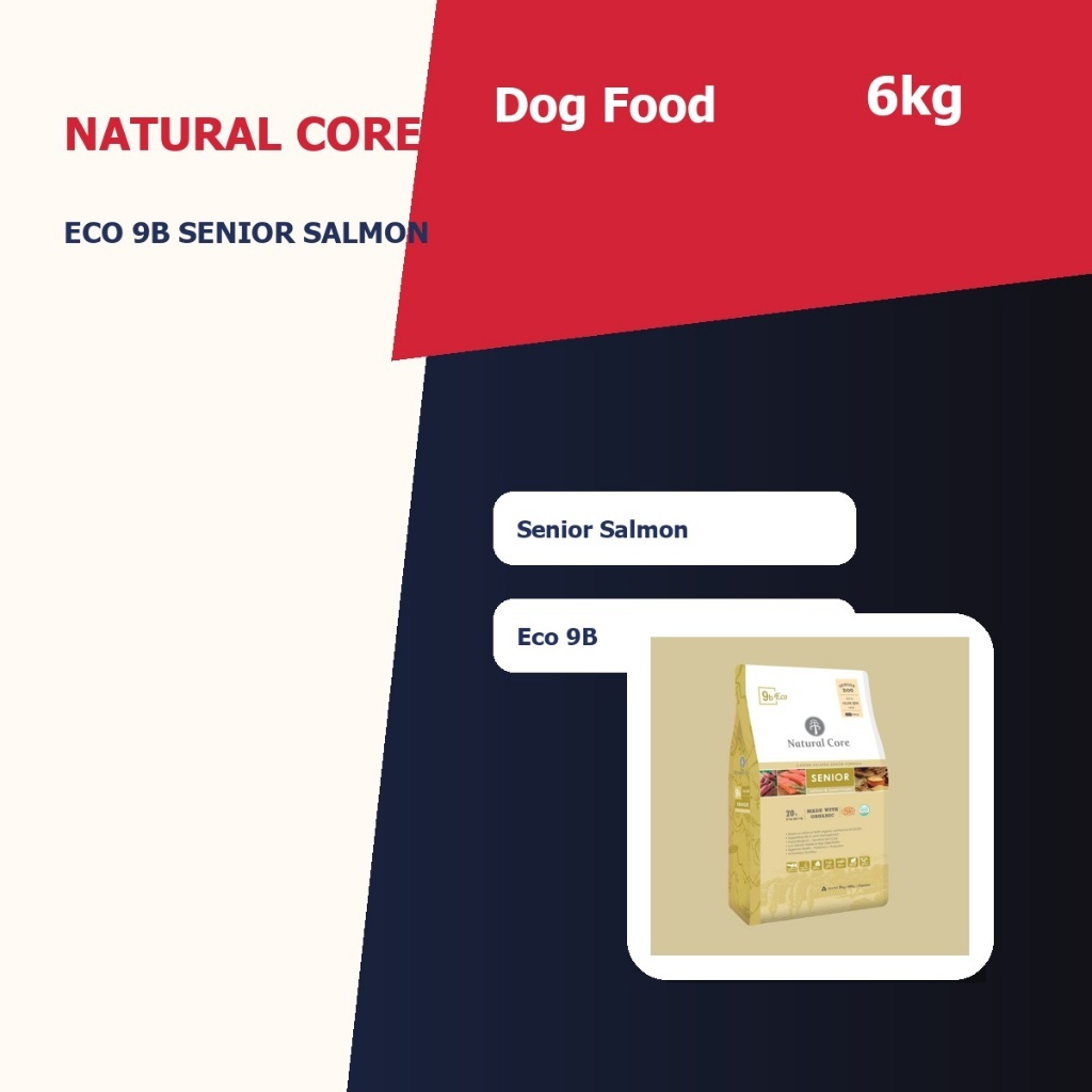 Natural Core อาหารสุนัข Eco 9B Senior Salmon 6kg