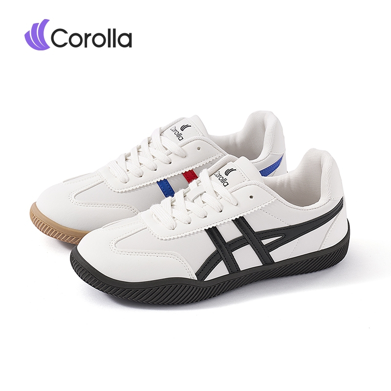 【รองเท้าคู่รัก】Corolla Nova Shoes รองเท้าผ้าใบแฟชั่นผู้หญิง สีขาวมินิมอล ดีไซน์คลาสสิก น้ำหนักเบา กั