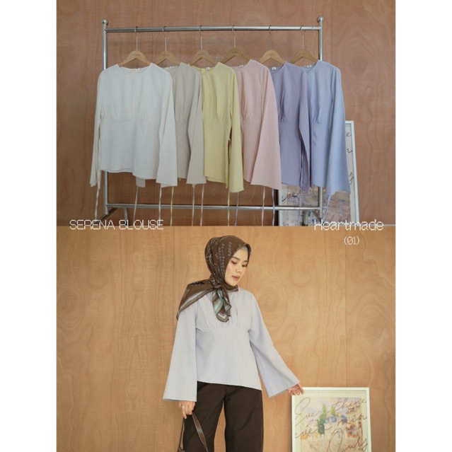 Heartmade-Serena blouse🥀🤍(สินค้าพร้อมส่งs/m/l)