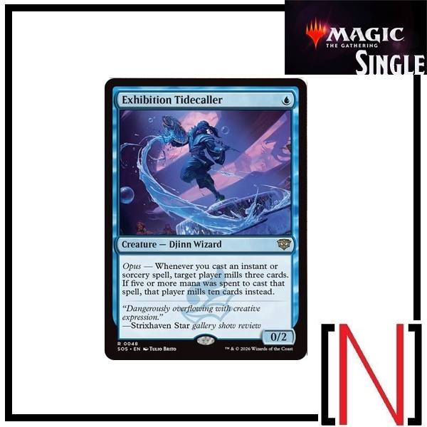 [MTG][Single][SOS] Exhibition Tidecaller ระดับ Rare [ภาษาอังกฤษ]