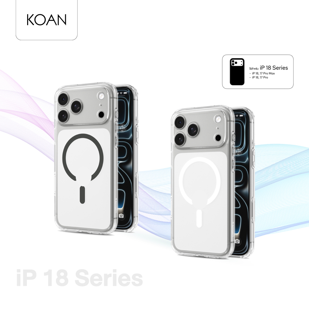 SPIGEN เคสกันกระแทก Ultra Hybrid MagFit Clearใช้สำหรับ iPhone 18 Series