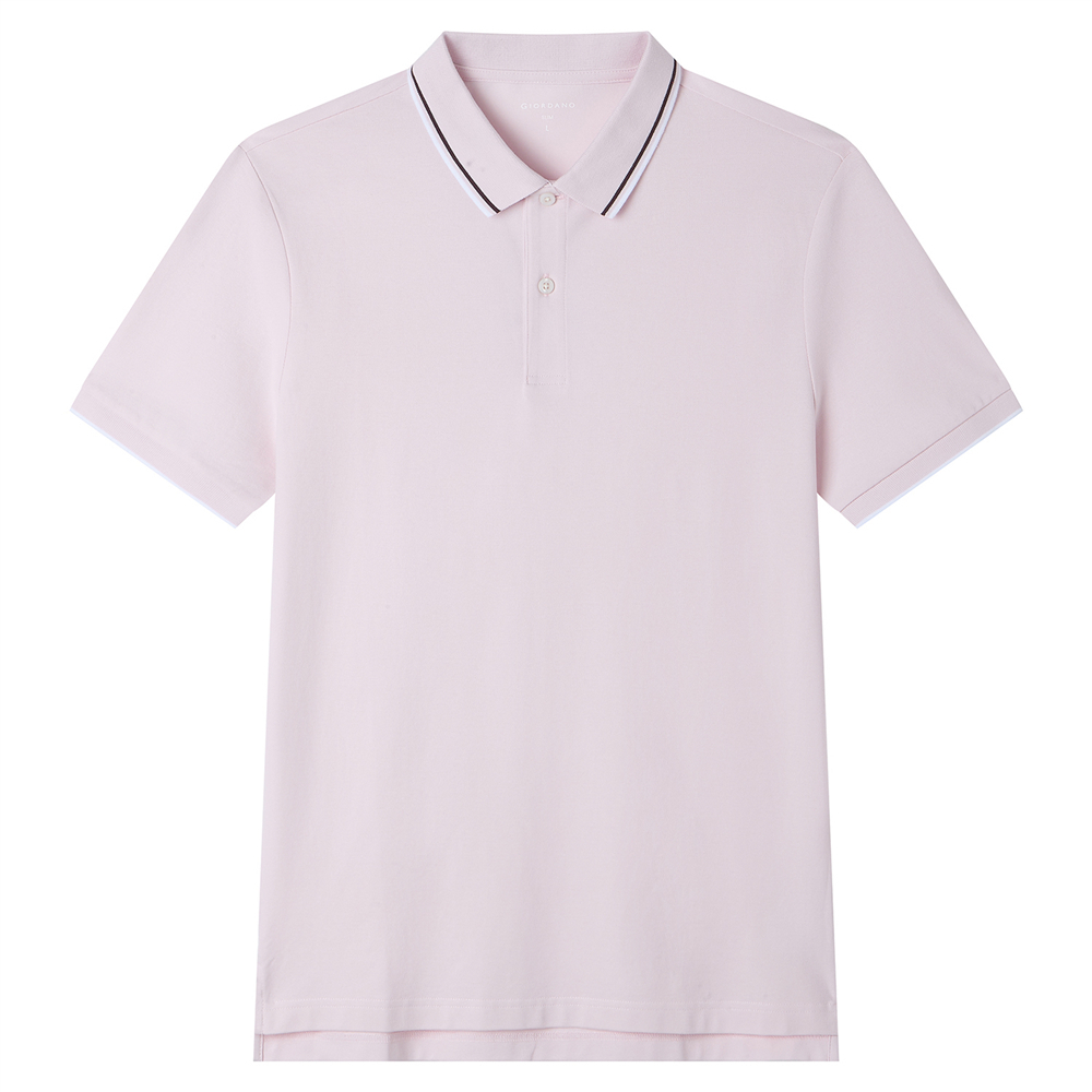 GIORDANO قميص بولو رجالي Slim قطن — صورة 4