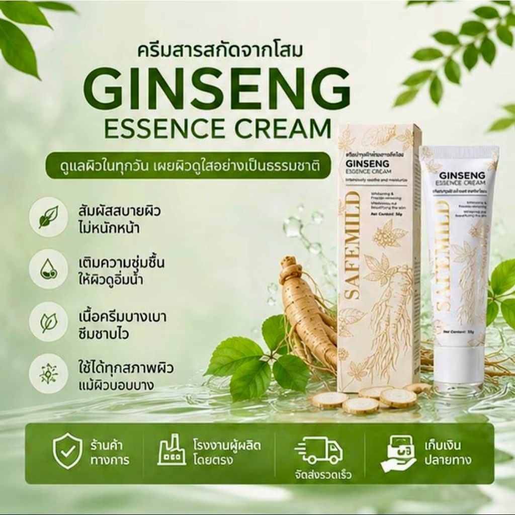 SAFEMILD ไวท์เทนนิ่ง แอนด์ ริงเคิล ครีม 50ก. ลดเลือนริ้วรอย จุดด่างดำ และความกระจ่างใส อัพเกรดใหม่ล่าสุด
