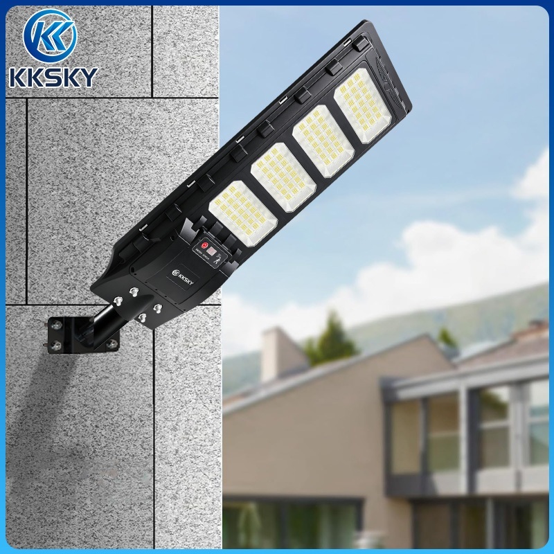 KKSKY ไฟโซล่าเซลล์ กันน้ำกลางแจ้ง IP67 Solar Light โลหะหนัก 950000Wอลูมิเนียมทั้งหมด สปอร์ตไลท์ LED แสงที่แข็งแกร่ง
