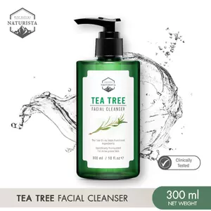 Naturista เจลล้างหน้าทีทรี สำหรับคนเป็นสิว และผิวแพ้ง่าย Tea Tree Facial Cleanser 300ml