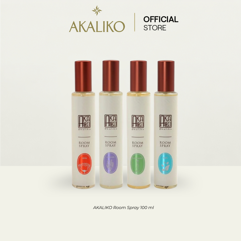 AKALIKO Room Spray 100 ml - สเปรย์น้ำหอม สเปรย์ปรับอากาศ สเปรย์ฉีดห้อง อโรม่า ให้หอมสดชื่น ไม่ทำให้เวียนหัว ลดกลิ่นอับ