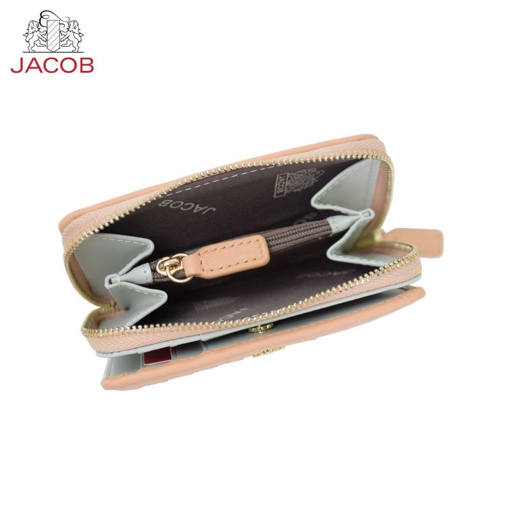 JACOB محفظة نسائية جلد مضفور بسحاب وحزام يد 63055 — صورة 8