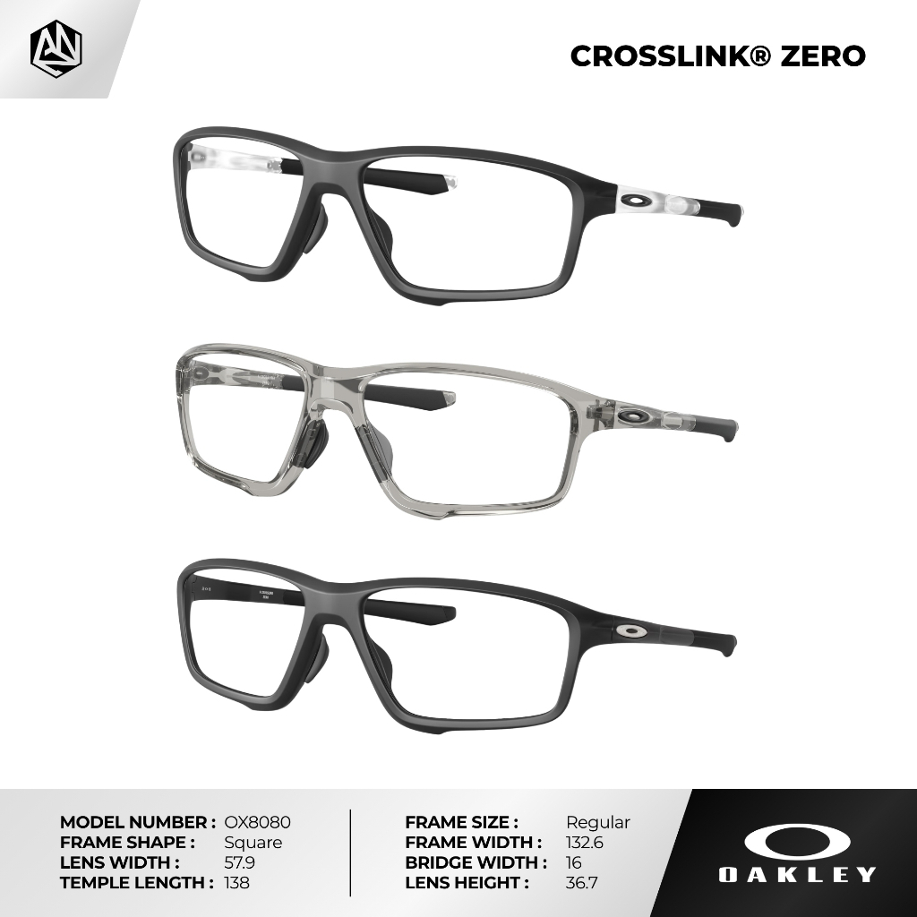ANZ STUDIO إطار نظارة OAKLEY CROSSLINK ZERO ‏OX8080 خفيف جداً — صورة 2
