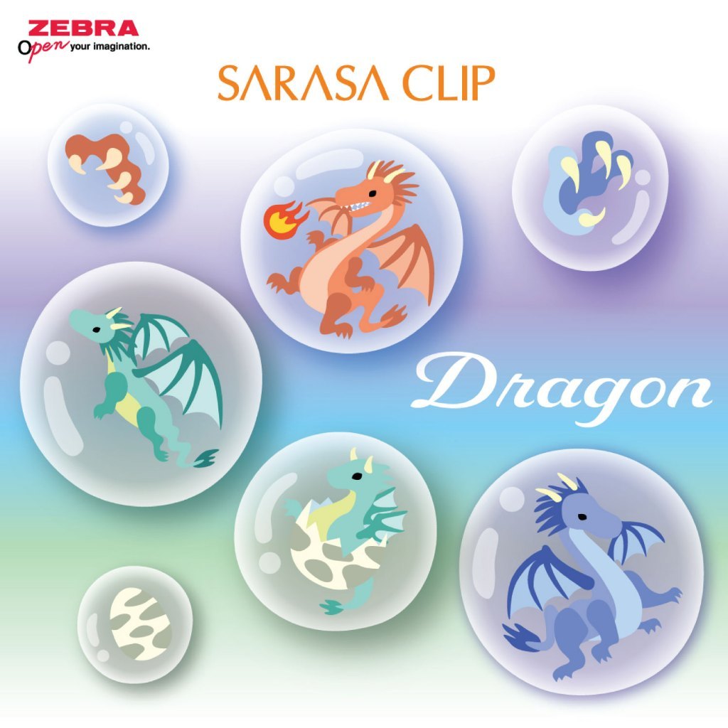 Zebra قلم جل Sarasa Clip ‏0.5 مم Fantasy World — صورة 3