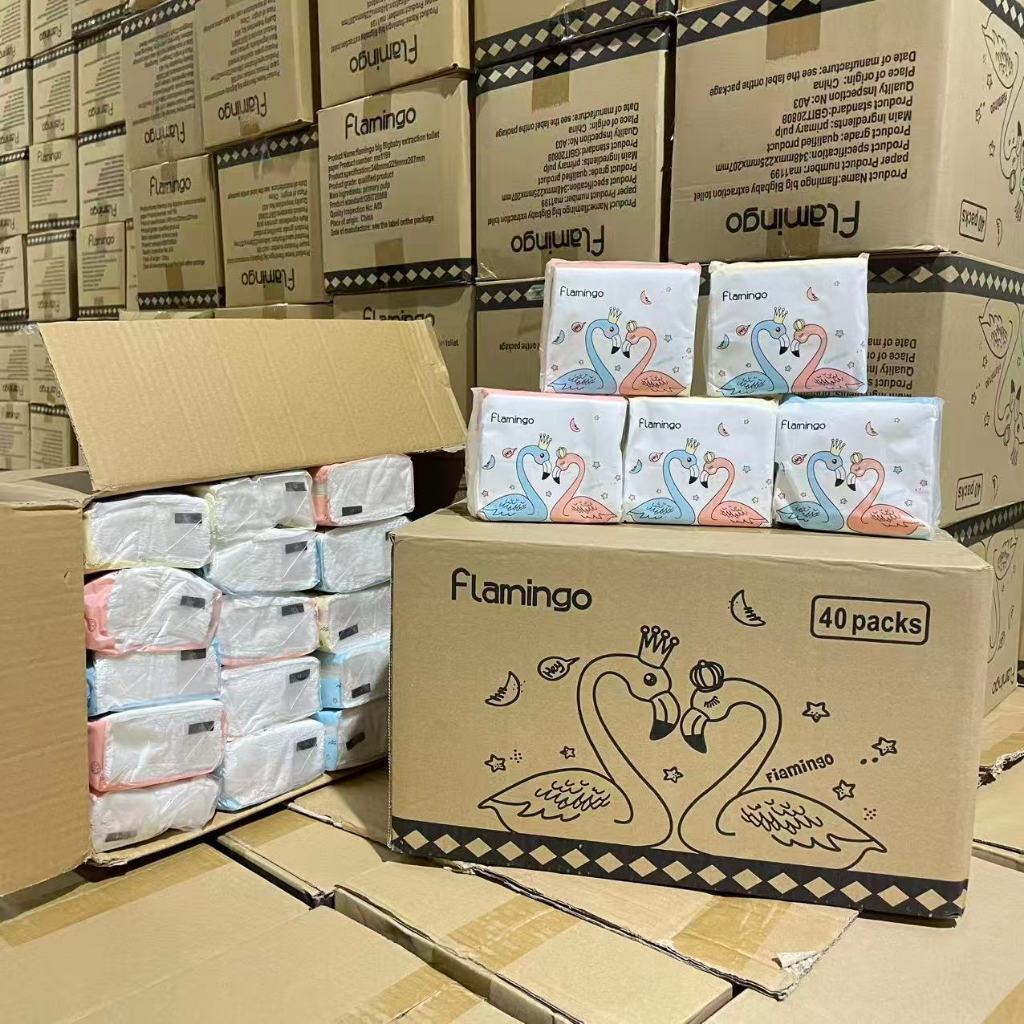 ⭐คุ้มสุด!! (1ลังมี 40ห่อ) ⭐กระดาษทิชชู่ ขายยกลัง ไร้ฝุ่น กระดาษเช็ดหน้า ไม่เป็นขุย ราคาถูก กระดาษทิชชู่พกพา ห่อเล็ก - รูปที่ 2