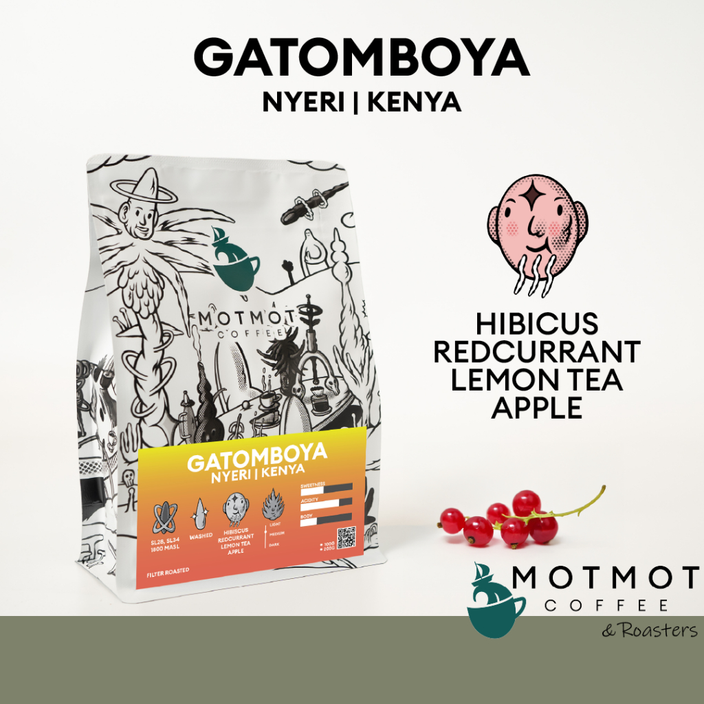 Kenya Nyeri Gatomboya (Washed) | เมล็ดกาแฟคั่ว เคนย่า MOTMOT COFFEE