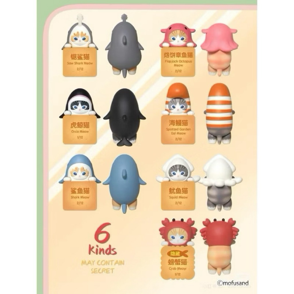 Mofusand Hippers (แบบเช็คตัว🦈) น้องฉลามม