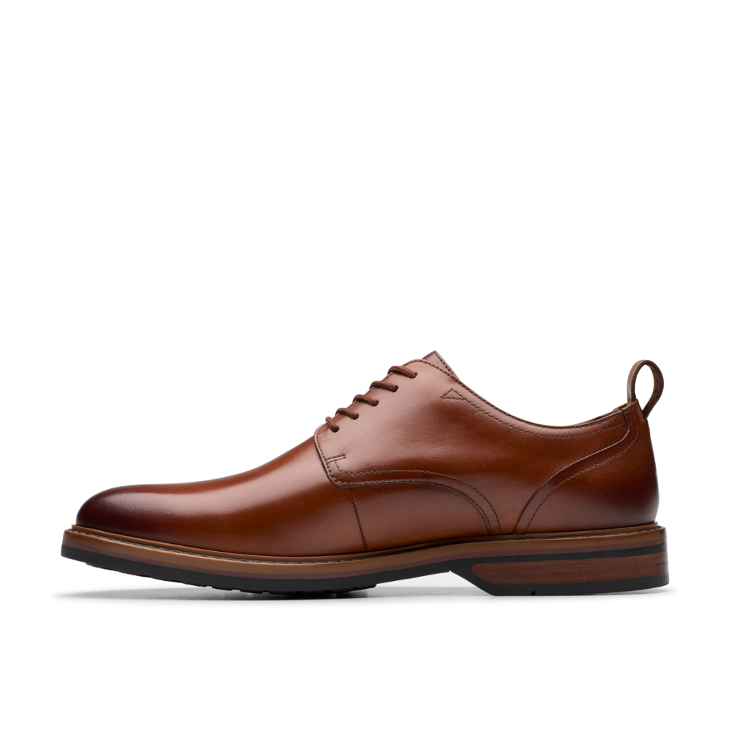 Clarks حذاء ديربي ALDWIN LACE جلد — بني فاتح — صورة 8