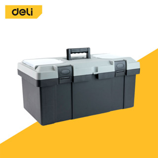 Deli กล่องเครื่องมือ กล่องใส่ของ กล่องเครื่องมือช่าง ขนาด 12…