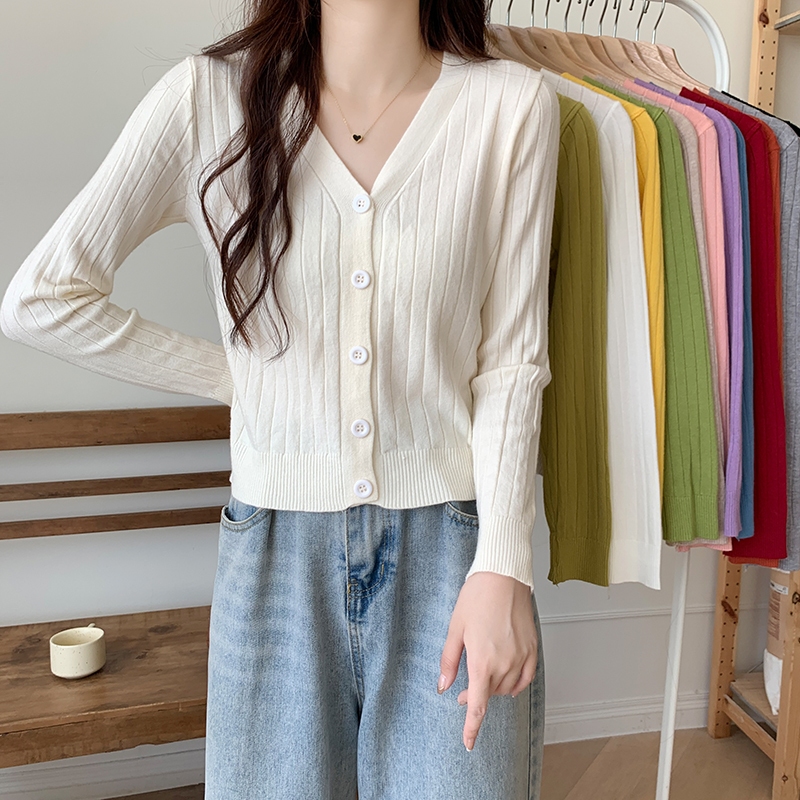 เสื้อยืดผู้หญิง เสื้อไหมพรมเเขนยาว ทรงหลวม มี12สีเลือกได้ ฟรีไซส์ สไตล์ออลแมทช์ #020383