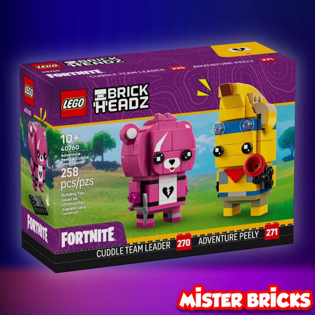LEGO BrickHeadz 40760 Fortnite Peely & Cuddle Team Leader | ฟิกเกอร์คู่สุดไอคอนิกจากเกมดัง