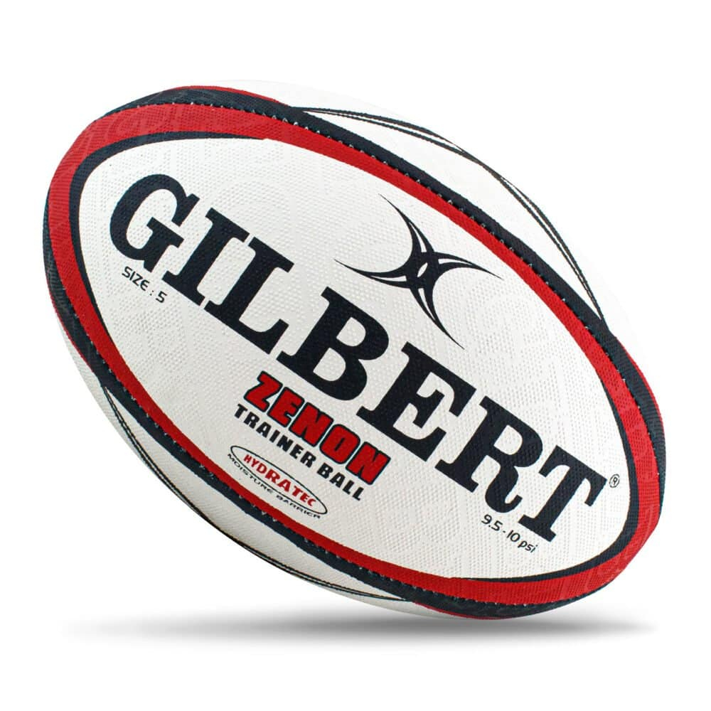 Rugby Ball, Gilbert Zenon Rugby Ball-Red Size 4, Training Ball, Authentic, #1 Brand, ลูกรักบี้, รักบ