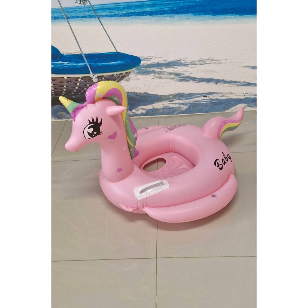 ห่วงยางเด็กขาสอด ม้าโพนี่ชมพู 95x75Cm SY-A0778 - รูปที่ 2