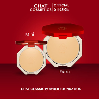 ฉัตร แป้งผสมรองพื้น คลาสสิค พาวเดอร์ ฟาวเดชั่น เอสพีเอฟ 30 CHAT Classic Powder Foundation SPF 30 PA++++