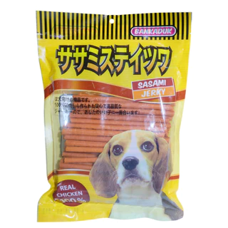Sasami Jerky ขนมสุนัขซาซามิ เจอร์กี้ มีทั้งหมด 4รสชาติ ขนาดถุงละ 500กรัม