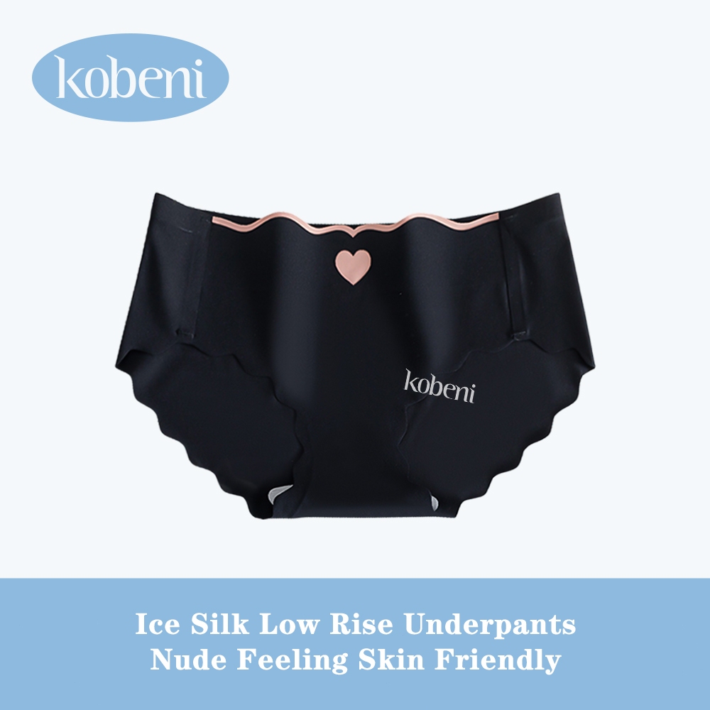 ⭐KOBENI⭐กางเกงในไร้ขอบ กางเกงชั้นใน ผ้าเรยอน เอวต่ำ น่ารัก ระบายอากาศ คุณภาพดี ยืดเยอะ
