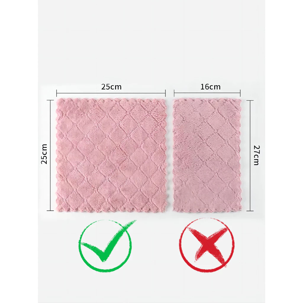 [St.Coco Cafe] ผ้าเช็ดโต๊ะซับน้ำ ผ้าอเนกประสงค์ ผ้าเช็ดโต๊ะ 25x25 cm ขี้ริ้ว เช็ดจาน ซึมซับน้ำได้ดี 10/20/30แผ่น - รูปที่ 7