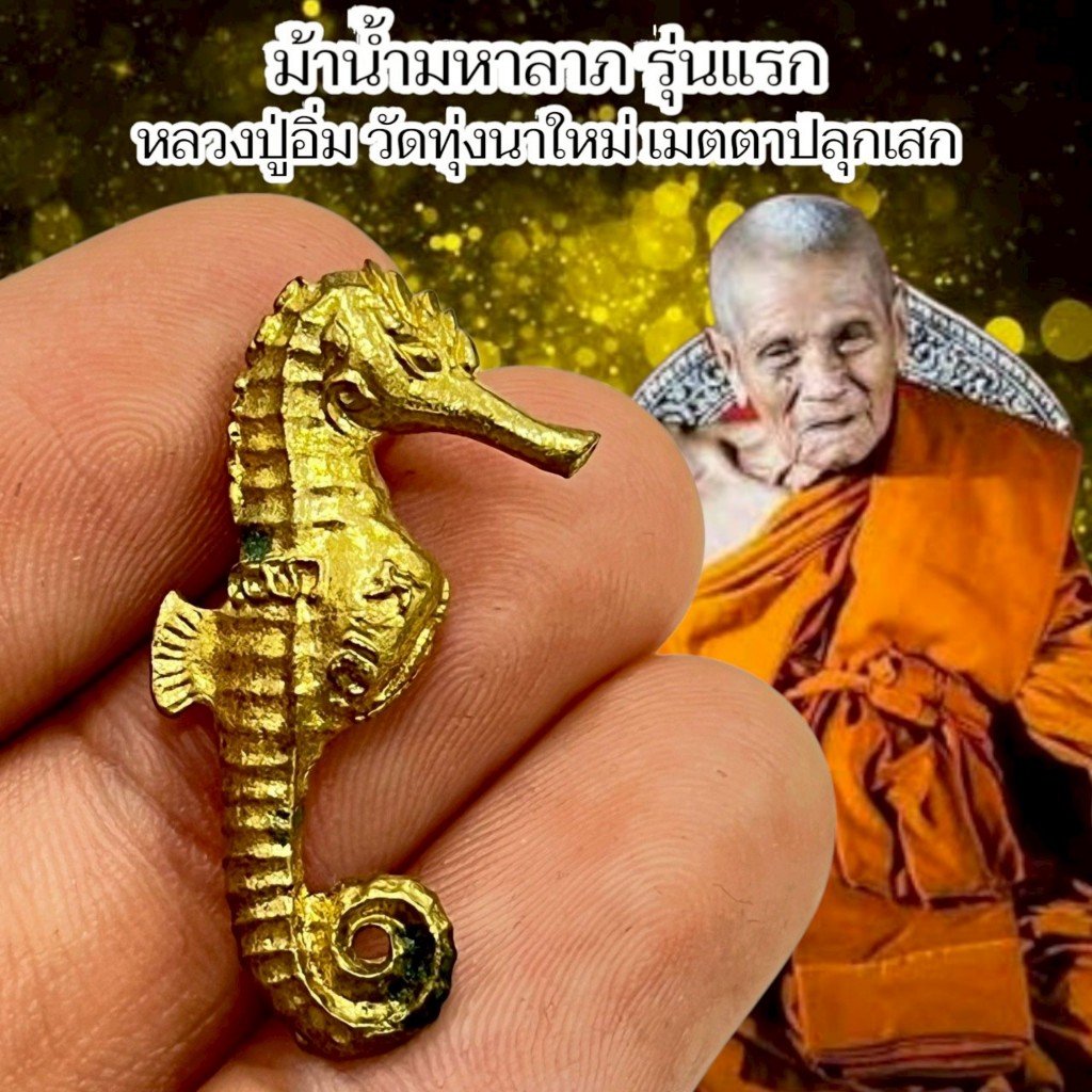ม้าน้ำมหาลาภ รุ่นแรก หลวงปู่อิ่ม วัดทุ่งนาใหม่ ผ่านพิธีแล้วทุกองค์