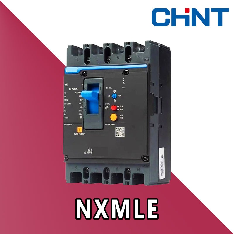 NXMLE-125S/NXMLE-250S เซอร์กิตเบรคเกอร์กันดูด RCBO ″CHINT″