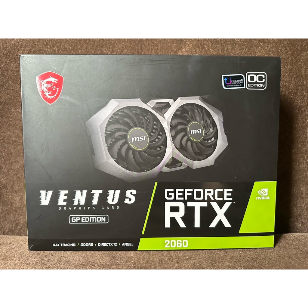 กล่องการ์ดจอ MSI geforce rtx2060