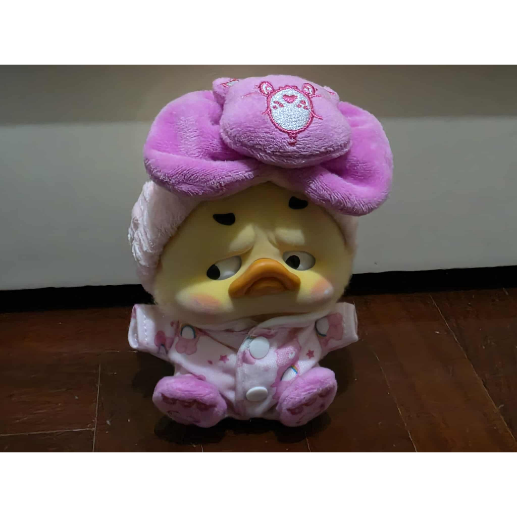 Upsetduck v5 BE RAINBOW DUCK (cheer bear) พวงกุญแจเป็ดเช็คการ์ด