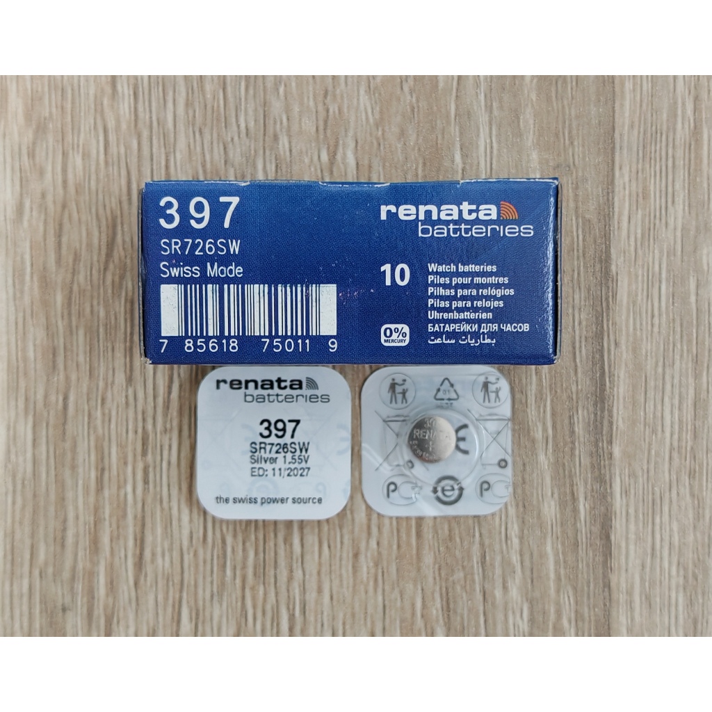 ถ่านกระดุม RENATA SR726SW 397 ของแท้ 💯%