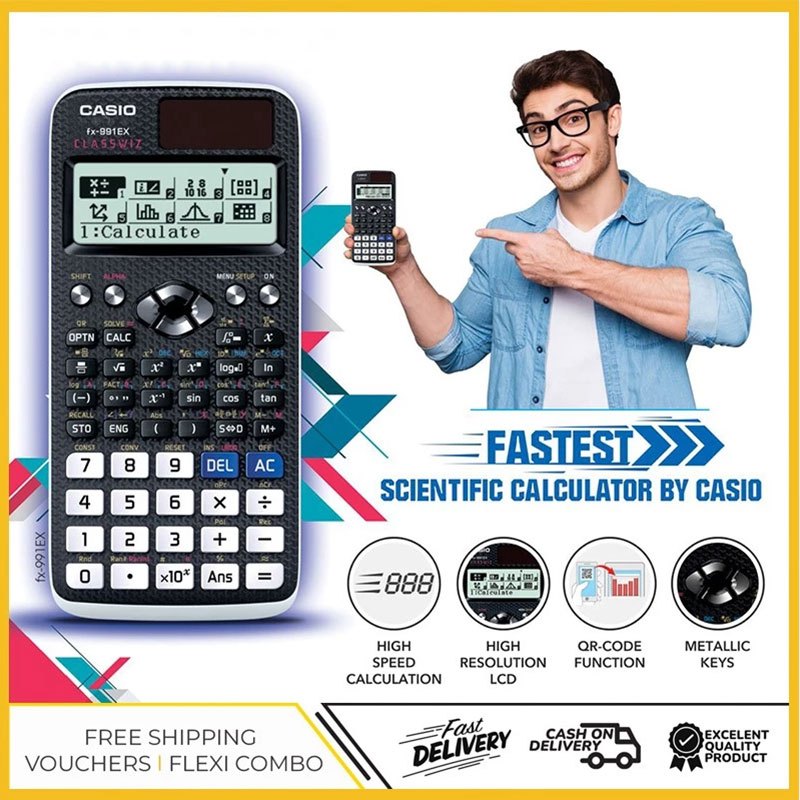 เครื่องคิดเลขวิทยาศาสตร์พลังงานสองทางสำหรับโรงเรียน FX-991EX FX-82MS ClassWiz Series