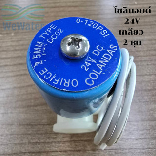 Colandas โซลินอยด์ 24V DC แบบเสียบ และ แบบเกลียว ขนาด 2หุน
